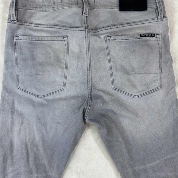 Superdry Slim Low Rider Jeans – Gray Denim waist 32 - Picture 10 of 15
